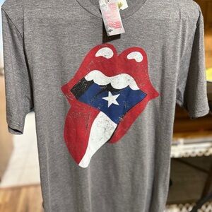 NWT Rolling Stones Lips Texas T